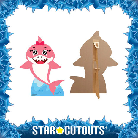 Mooideco - Cut out Baby Shark Pink Girl 93 cm