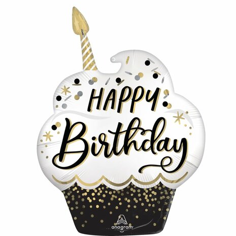 Mooideco - Birthday Wishes Cupcake - Happy birthday - 29 inch - P35 Anagram (1)