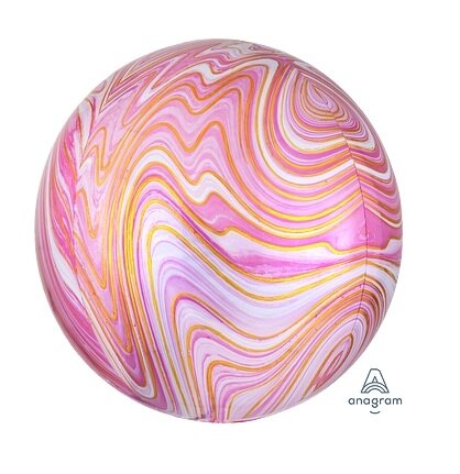 Mooideco - Orbz - Marble roze - Anagram ballonnen