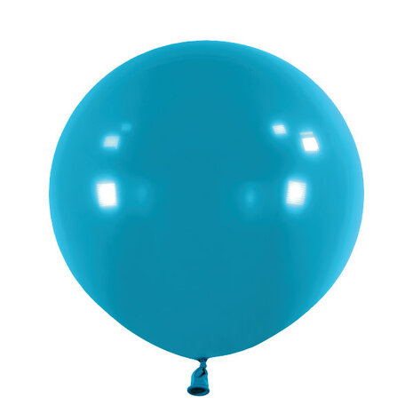 Mooideco - Fashion Tranquil Blue Anagram ballonnen 24 inch grote helium ballonnen