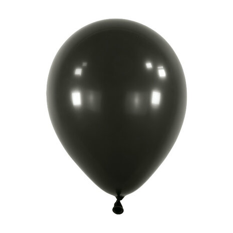 Mooideco - Fashion Jet Black Anagram ballonnen 5 inch