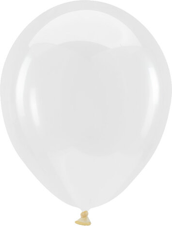 Mooideco - Macaron Crystal Clearz clear Anagram ballonnen 5 inch