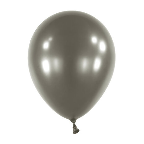 Mooideco - Pearl Jet Black Anagram ballonnen 5 inch