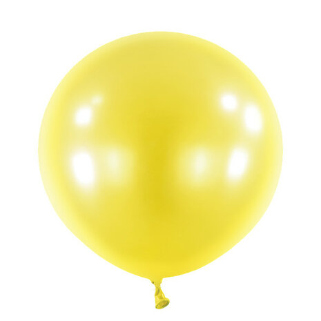 Mooideco - Metallic Sunshine Yellow Anagram ballonnen 24 inch grote helium ballonnen
