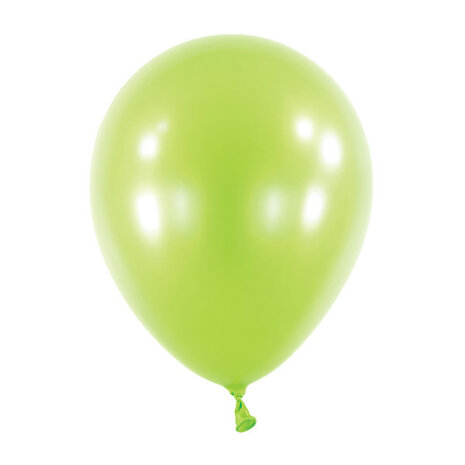 Mooideco - Metallic Kiwi green Anagram ballonnen 12 inch helium ballonnen