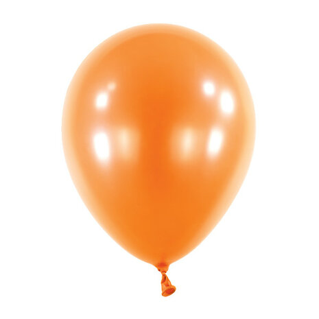 Mooideco - Metallic Tangerine orange Anagram ballonnen 12 inch helium ballonnen