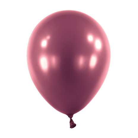 Mooideco - Metallic Burgundy Anagram ballonnen 5 inch