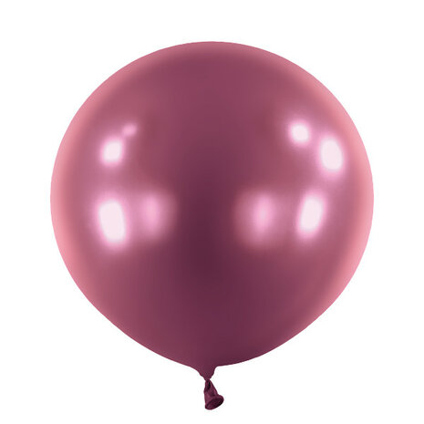 Mooideco - Metallic Burgundy Anagram ballonnen 24 inch grote helium ballonnen
