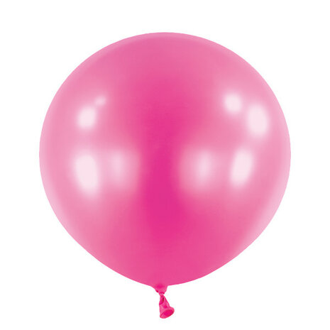 Mooideco - Metallic Hot Pink Anagram ballonnen 24 inch grote helium ballonnen