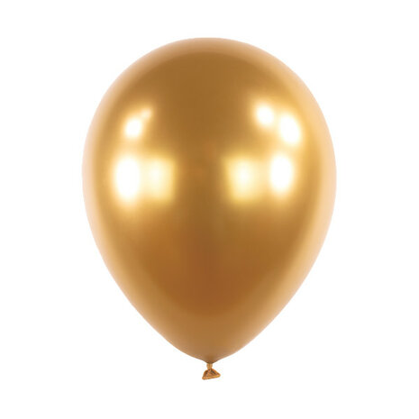 Mooideco - Satin Luxe Gold Sateen Anagram ballonnen 5 inch
