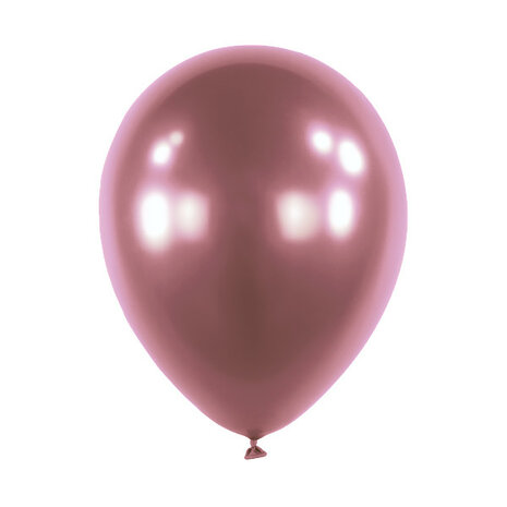 Mooideco - Satin Luxe Cherry Lacquer Pink Anagram ballonnen 12 inch helium ballonnen