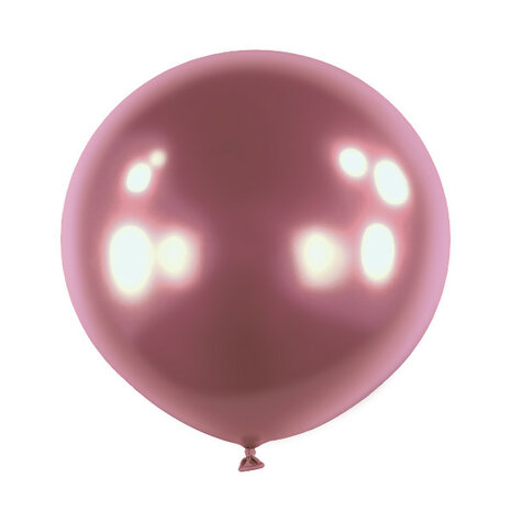 Mooideco - Satin Luxe Cherry Lacquer Pink Anagram ballonnen 24 inch grote helium ballonnen