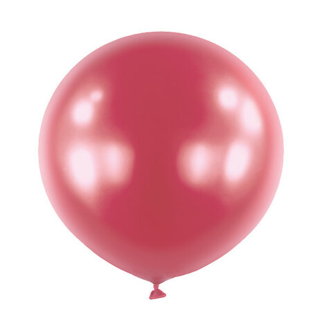 Mooideco - Satin Luxe Pomegranate Pink Anagram ballonnen 24 inch grote helium ballonnen