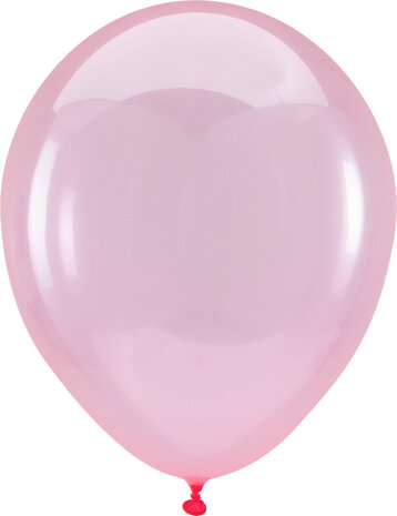 Mooideco - Crystal Clearz Pink Anagram ballonnen 12 inch helium ballonnen