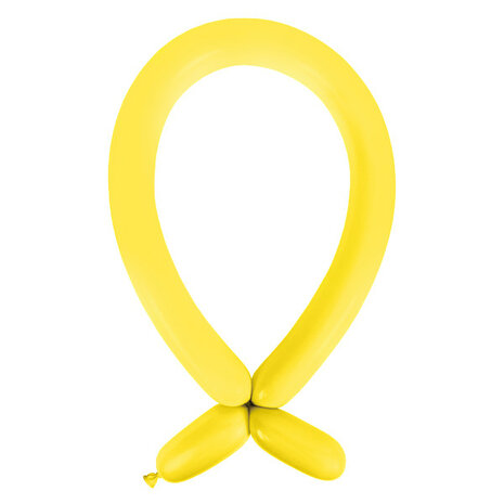 Mooideco - Standard Sunshine Yellow Anagram ballonnen 260 modeleer