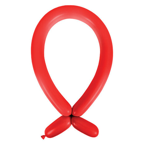 Mooideco - Standard Apple Red Anagram ballonnen 260 modeleer