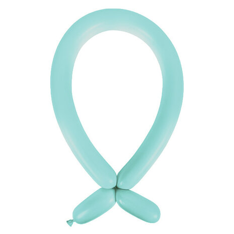Mooideco - Fashion caribbean blue Anagram ballonnen 260 modeleer