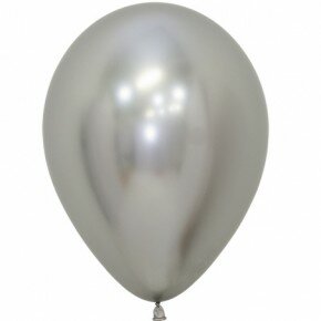 Mooideco - Sempertex ballonnen 12 inch reflex zilver