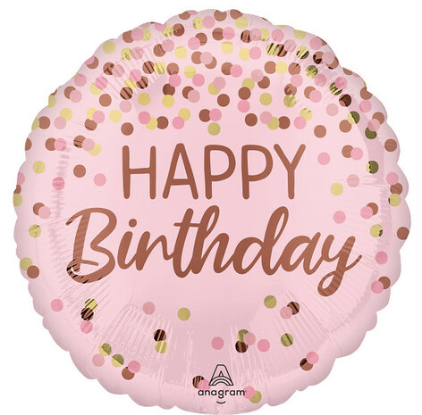 Mooideco - Pretty Pink Birthday - Happy birthday - 18 inch - Anagram