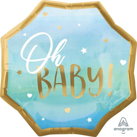 Mooideco - Blue baby boy - geboorte en baby - 22 inch - Anagram