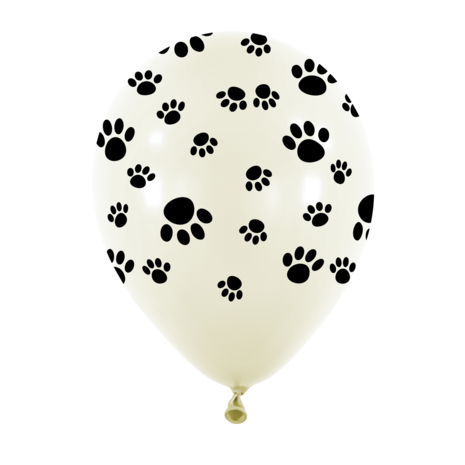 Mooideco - R12 - Paws print around - Frosty White - B01 Anagram 