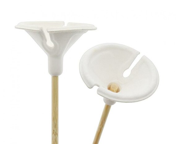 Sticks and cups, paper and bamboo, 100 pcs.