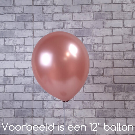 Mooideco - Kalisan ballonnen Metallic Rose Gold - 5 inch