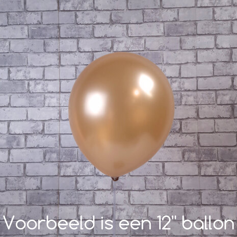 Mooideco - Kalisan ballonnen Metallic gold - 5 inch