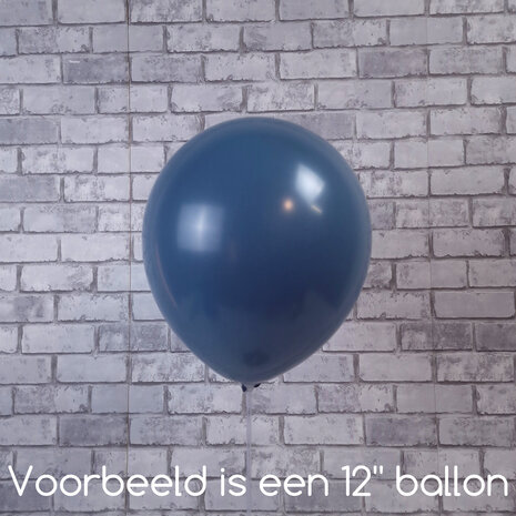 Mooideco - Kalisan Retro Denim Blue - 24 inch ballonnen