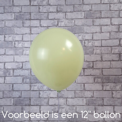 Mooideco - Kalisan Macaron Pistachio Green - 12 inch ballonnen
