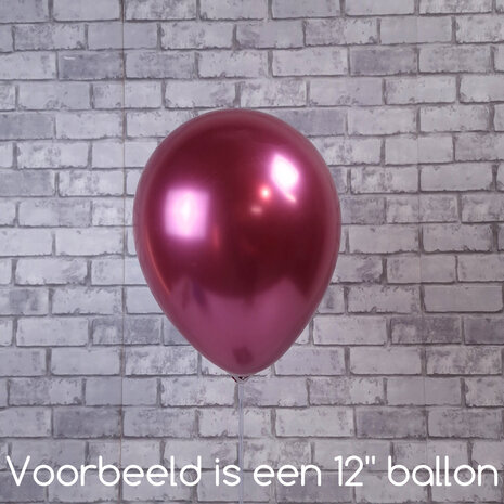 Mooideco - Satin Luxe Pomegranate Pink Anagram ballonnen 12 inch helium ballonnen