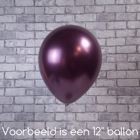 Mooideco - Satin Luxe Cherry Lacquer Pink Anagram ballonnen 5 inch
