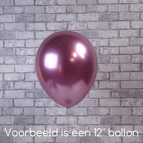 Mooideco - Satin Luxe Flamingo Pink Anagram ballonnen 5 inch