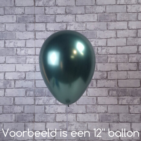 Mooideco - Satin Luxe Palm Leaf Green Anagram ballonnen 5 inch