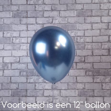 Mooideco - Satin Luxe Pastel Blue Anagram ballonnen 5 inch