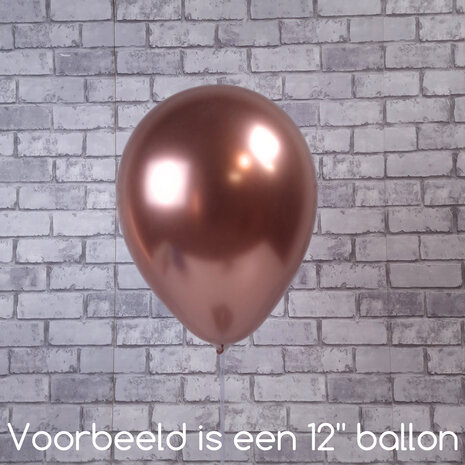 Mooideco - Satin Luxe Rose Copper Anagram ballonnen 18 inch grote helium ballonnen