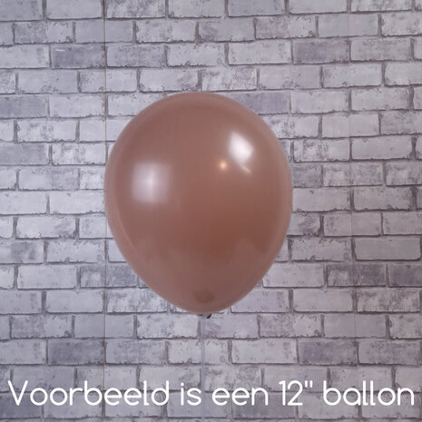 Mooideco - Fashion Taupe Anagram ballonnen 24 inch grote helium ballonnen