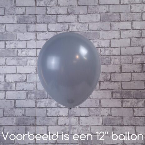 Mooideco - Fashion Grey Anagram ballonnen 12 inch helium ballonnen