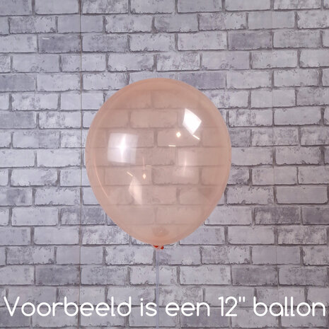 Mooideco - Crystal Clearz orange Anagram ballonnen 12 inch helium ballonnen