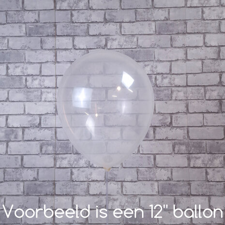 Mooideco - Crystal clearz Clear Anagram ballonnen 18 inch grote helium ballonnen