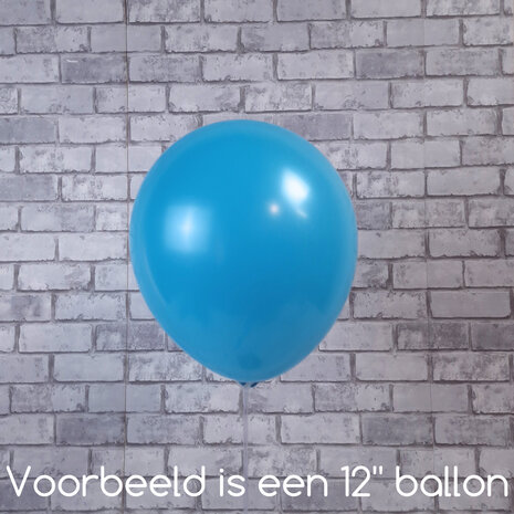 Mooideco - Fashion Caribbean Blue Anagram ballonnen 18 inch grote helium ballonnen