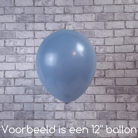 Mooideco - Fashion Dusty Blue Anagram ballonnen 5 inch