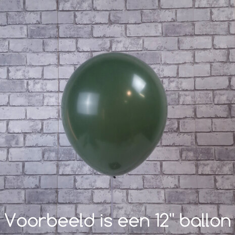 Mooideco - Fashion Eucalyptus green Anagram ballonnen 12 inch helium ballonnen