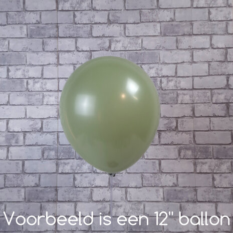 Mooideco - Fashion Sage green Anagram ballonnen 12 inch helium ballonnen