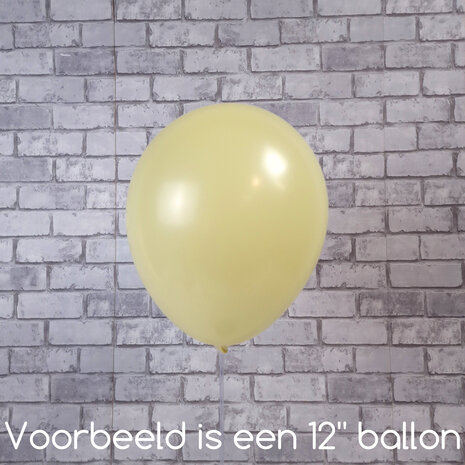 Mooideco - Macaron Lemon Anagram ballonnen 12 inch helium ballonnen