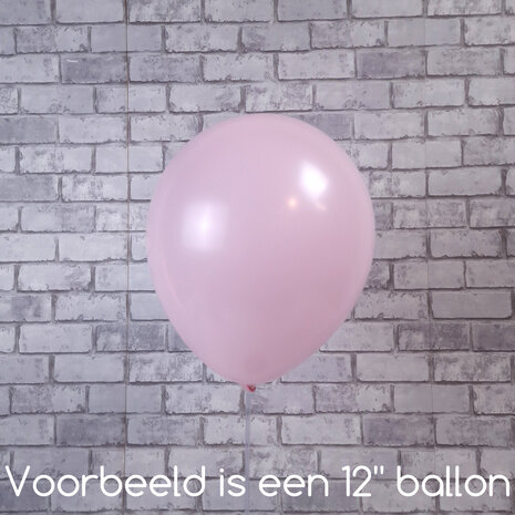 Mooideco - Macaron Pink Rose Anagram ballonnen 18 inch grote helium ballonnen