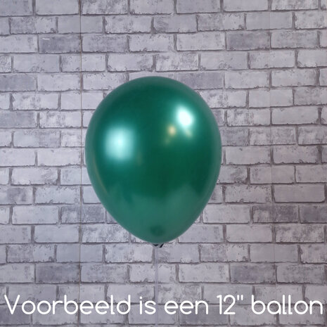 Mooideco - Metallic Festive green Anagram ballonnen 5 inch
