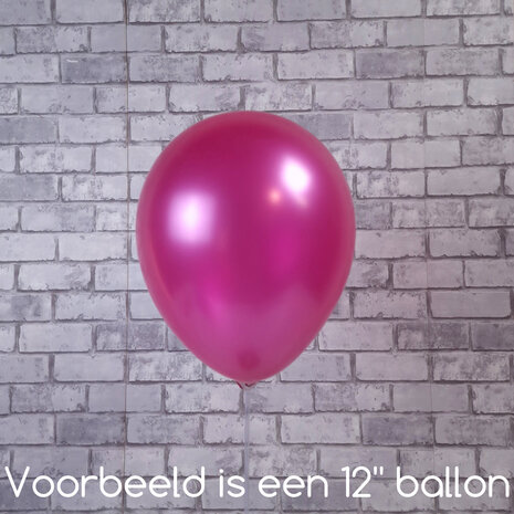Mooideco - Metallic Hot Pink Anagram ballonnen 5 inch