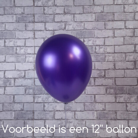 Mooideco - Metallic Purple Anagram ballonnen 24 inch grote helium ballonnen