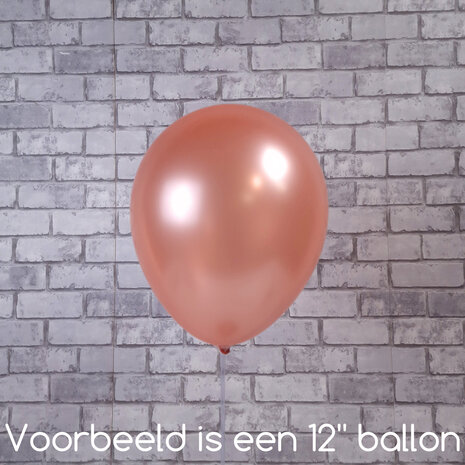 Mooideco - Pearl Rose Gold Anagram ballonnen 24 inch grote helium ballonnen